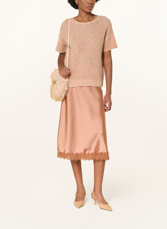 LUISA CERANO Strickshirt mit Alpaka CAMEL