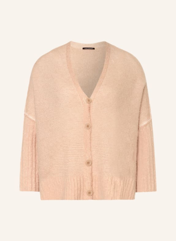 LUISA CERANO Strickjacke mit Alpaka und 3/4-Arm CAMEL