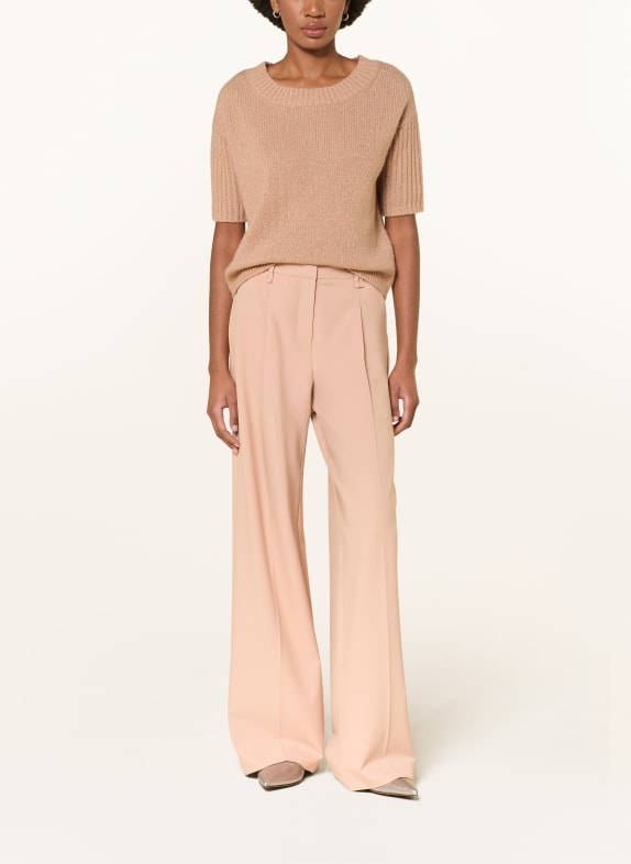 LUISA CERANO Strickshirt mit Glitzergarn CAMEL