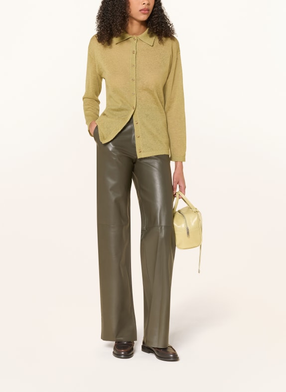COS Vest met mohair LICHTGROEN