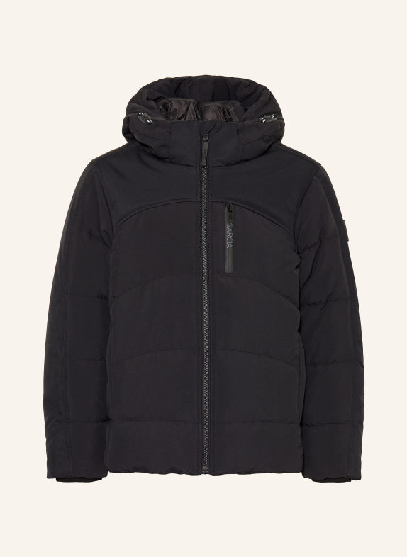 GARCIA Steppjacke im Materialmix SCHWARZ