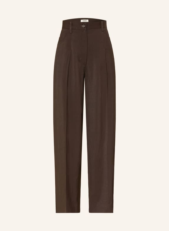 SANDRO Marlenehose DUNKELBRAUN