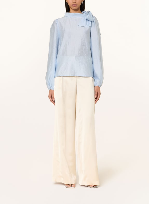 NEO NOIR Strikblouse SELENE LICHTBLAUW