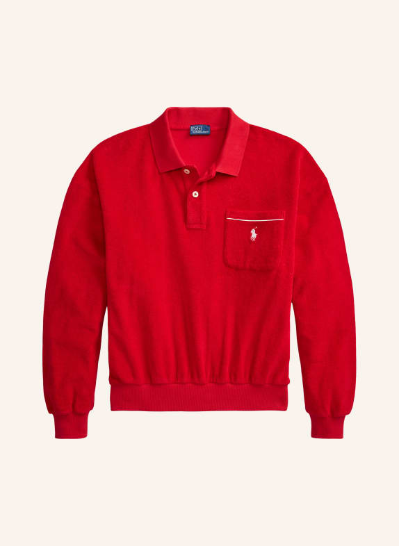 POLO RALPH LAUREN Badstof poloshirt ROOD