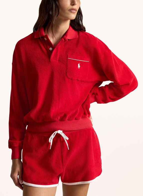 POLO RALPH LAUREN Terry cloth polo shirt RED