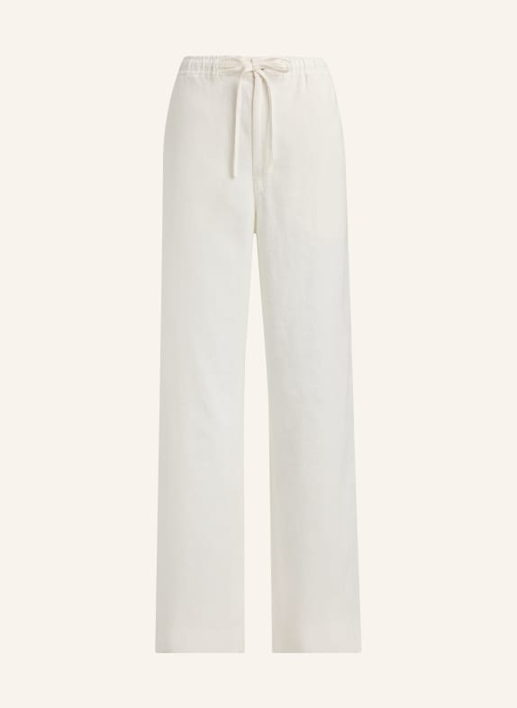 POLO RALPH LAUREN linen pants WHITE