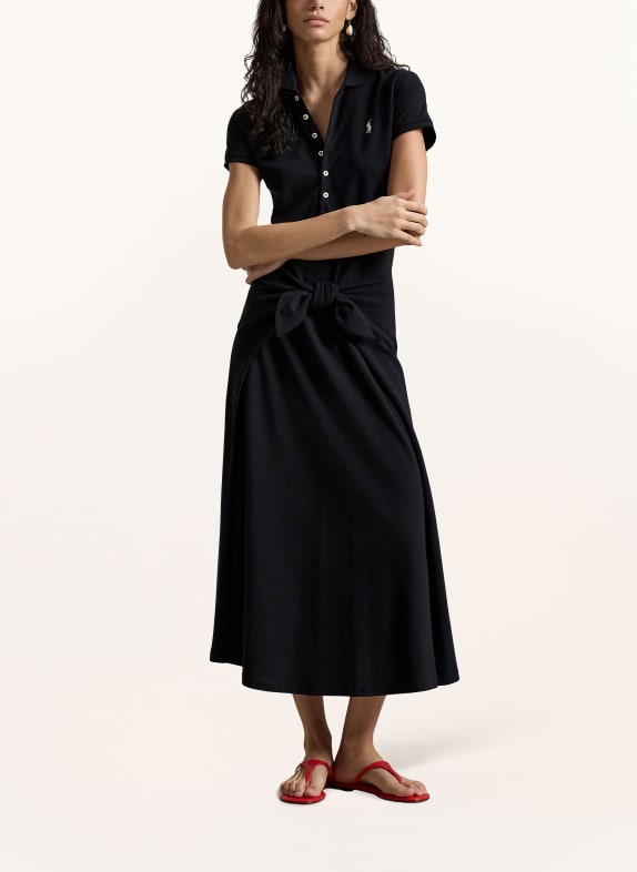 POLO RALPH LAUREN Sukienka polo Piqué CZARNY