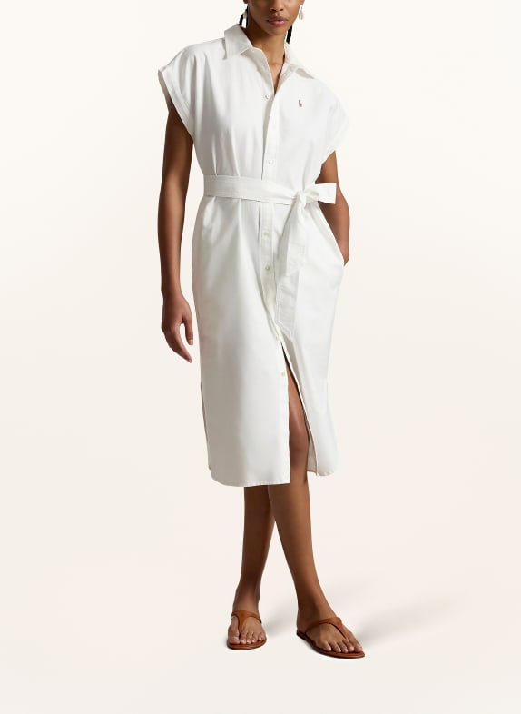 POLO RALPH LAUREN Overhemdjurk WIT