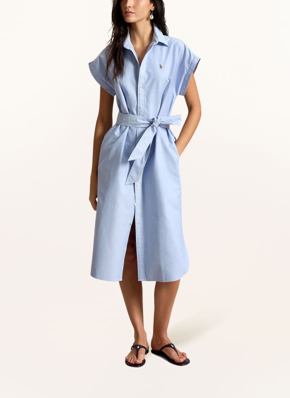 POLO RALPH LAUREN Overhemdjurk LICHTBLAUW