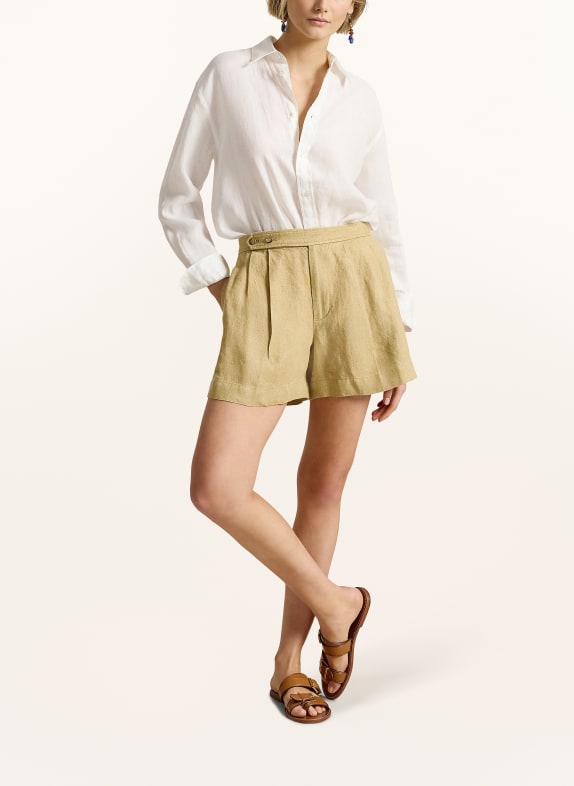 POLO RALPH LAUREN Linnen short CAMEL