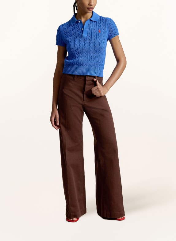 POLO RALPH LAUREN Gebreid poloshirt BLAUW