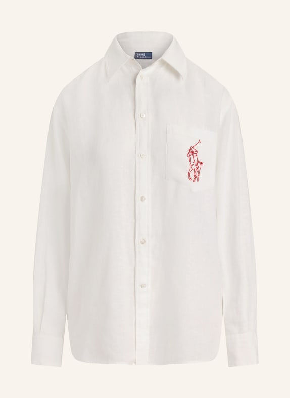 POLO RALPH LAUREN Linen shirt WHITE