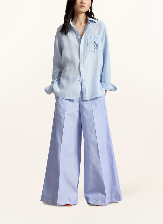 POLO RALPH LAUREN Linnen overhemd LICHTBLAUW