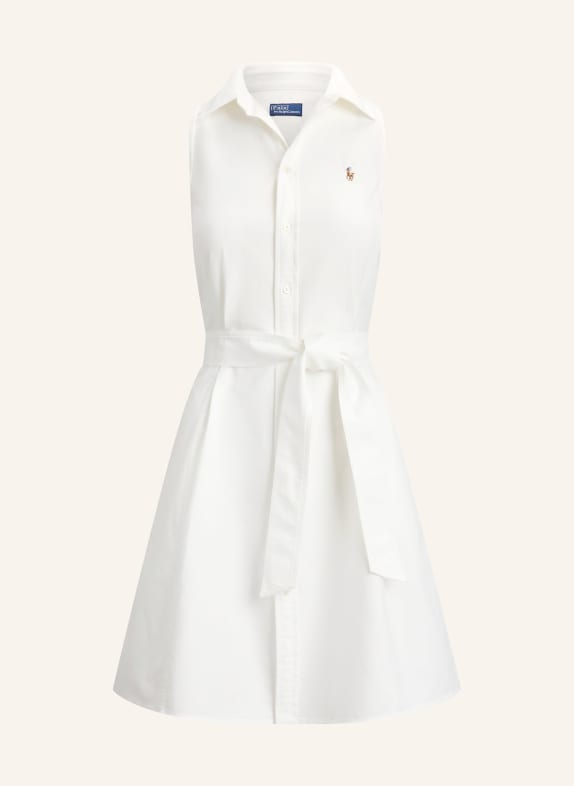 POLO RALPH LAUREN Hemdblusenkleid WEISS