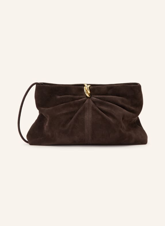LOEFFLER RANDALL Clutch CORRINE DUNKELBRAUN / GOLD