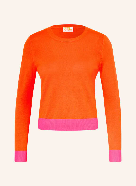 FROM FUTURE Pullover NEONORANGE / NEONPINK