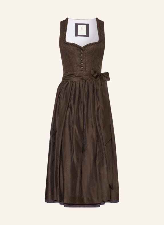 Johann & Johanna Dirndl ROTHSEE im Materialmix DUNKELBRAUN / DUNKELBLAU