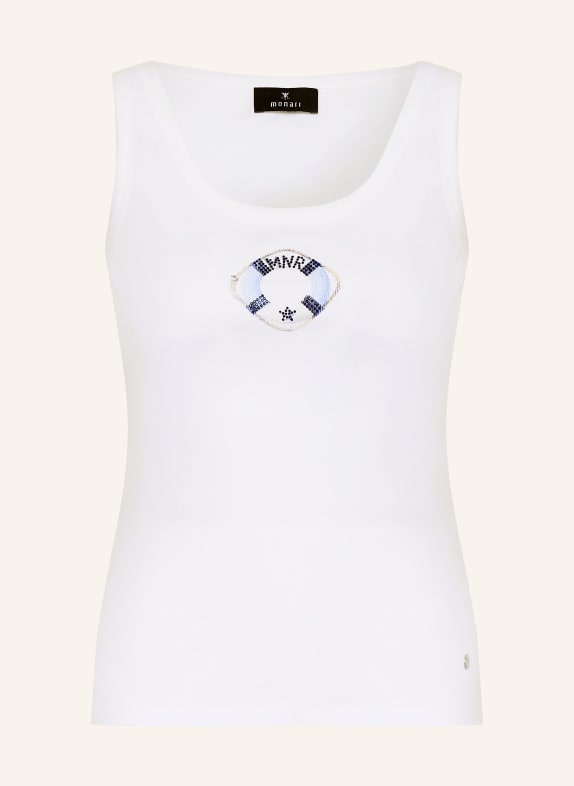 monari Top met sierstenen ECRU