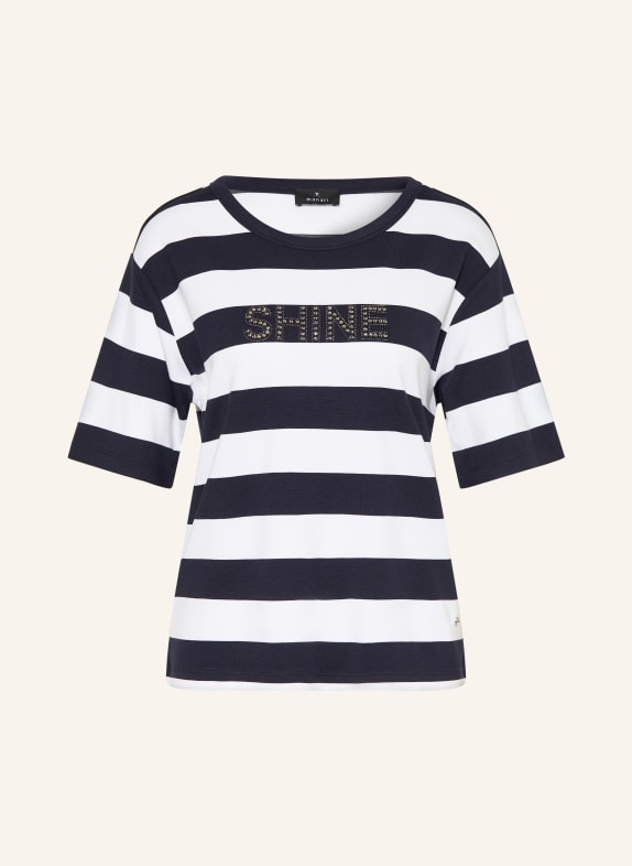monari T-shirt with rhinestones DARK BLUE / SILVER / WHITE