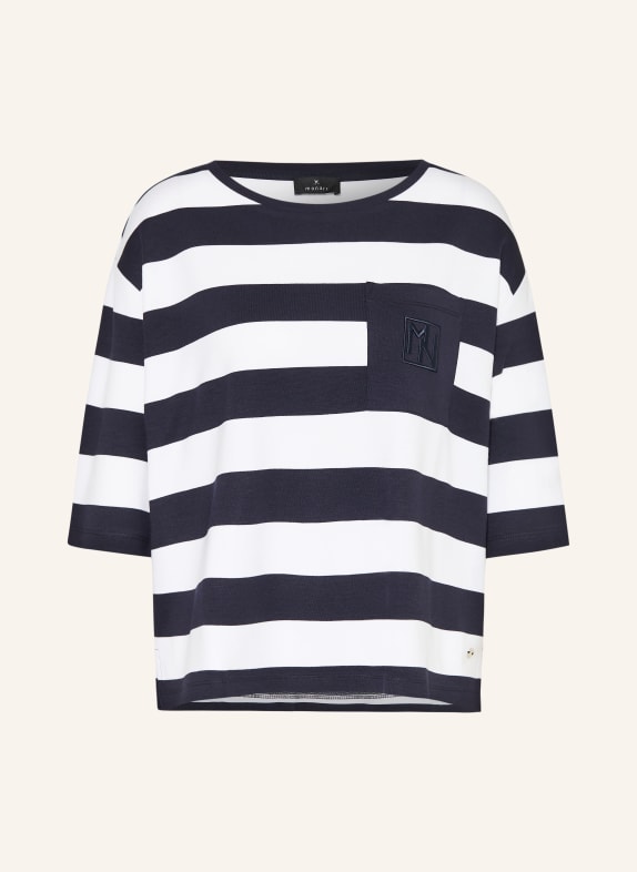 monari blouse DONKERBLAUW / WIT