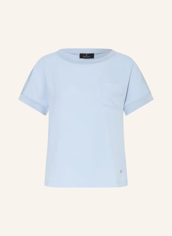 monari Blouse van verschillende stoffen LICHTBLAUW