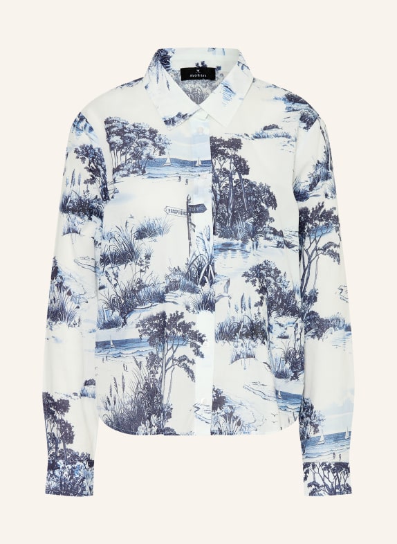 monari overhemdblouse DONKERBLAUW / BLAUW / WIT