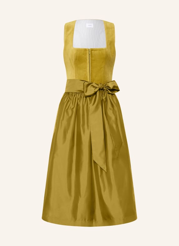 LIMBERRY NAOMI Dirndl in a mix of fabrics OLIVE / KHAKI