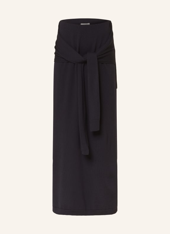 COS jupe en tricot BLEU FONCÉ