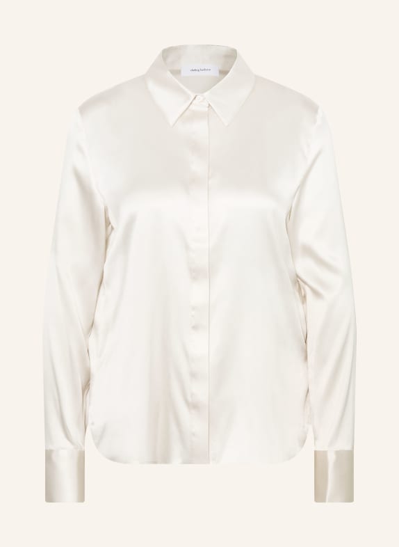 darling harbour Bluzka koszulowa z jedwabiu CHAMPAGNER