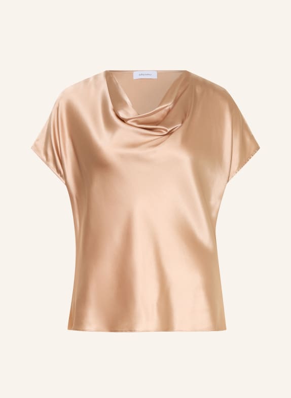 darling harbour Blusenshirt aus Seide CAMEL