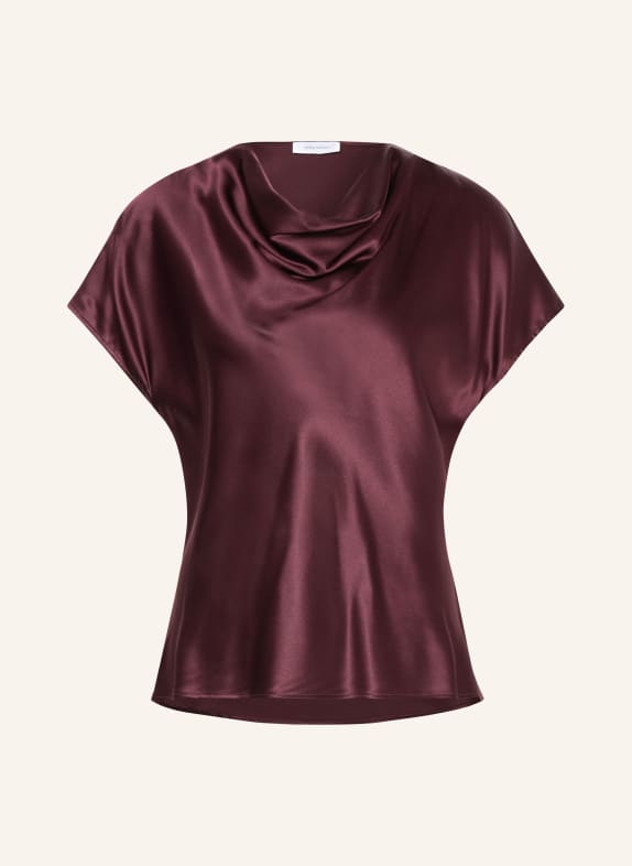 darling harbour Bluzka z jedwabiu deep merlot