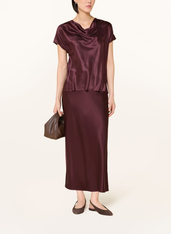darling harbour Blusenshirt aus Seide deep merlot