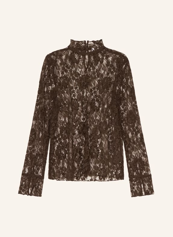 darling harbour Chemisier en dentelle DARK BROWN