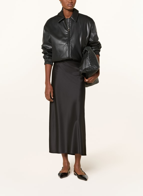 darling harbour Fustă din satin BLACK