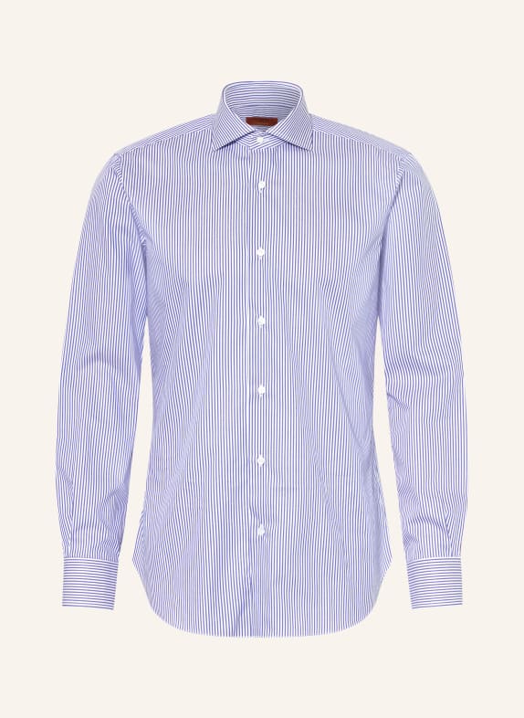 BARBA NAPOLI Chemise coupe ajustée BLEU / BLANC