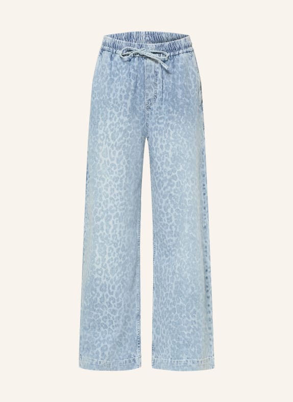 Lala Berlin Wide Leg Jeans PALOMA washed blue leo