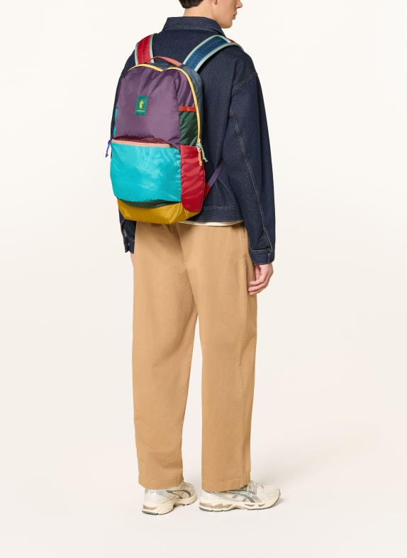 cotopaxi Rugzak CHIQUILLO DEL DÍA 26 l met laptopvak ORANJE / PAARS / NEONBLAUW
