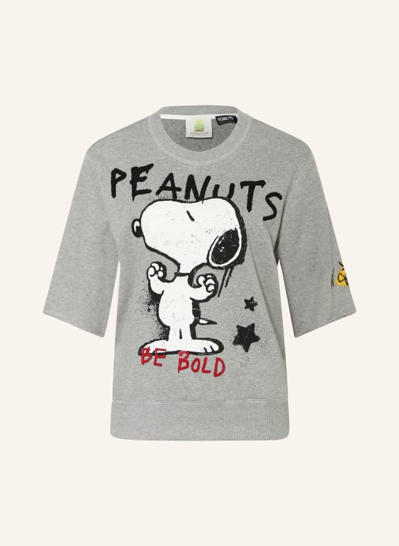 FrogBox Sweat-shirt à manches 3/4 GRIS / BLANC / NOIR