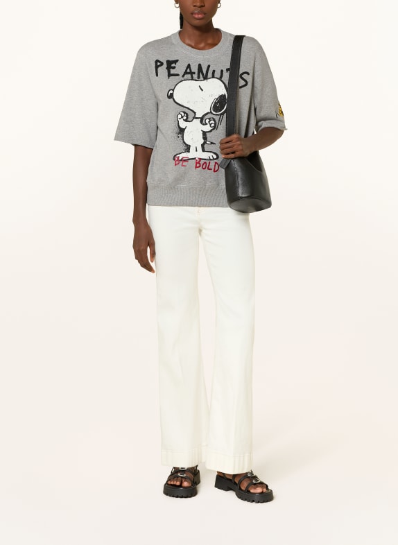 FrogBox Sweatshirt met 3/4-mouwen GRIJS / WIT / ZWART