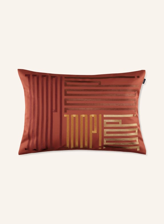 JOOP! Housse de coussin décorative BARS ROUGE / MARRON