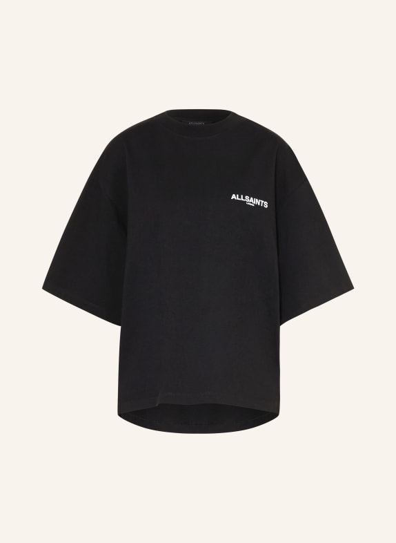 ALLSAINTS Koszulka oversize HALIS AMELIE CZARNY / SZARY / BIAŁY