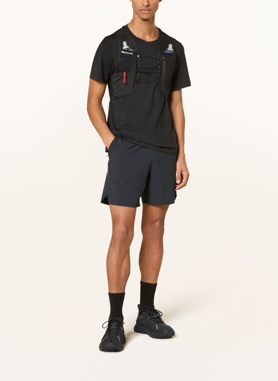 SALOMON Hardloopvest GRAVEL SKIN 4 ZWART / WIT