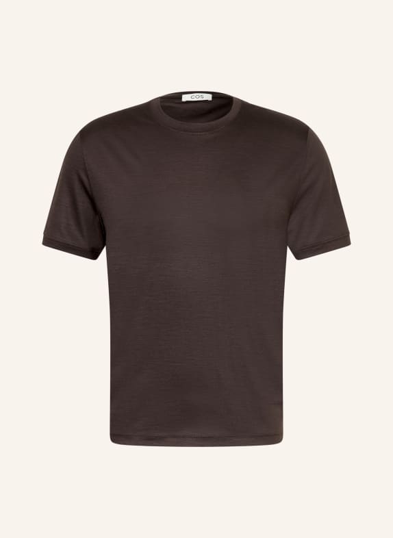 COS T-shirt MARRON FONCÉ