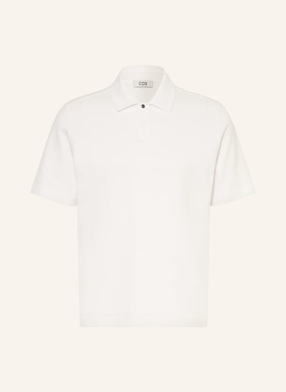 COS piqué polo shirt BLACK / WHITE