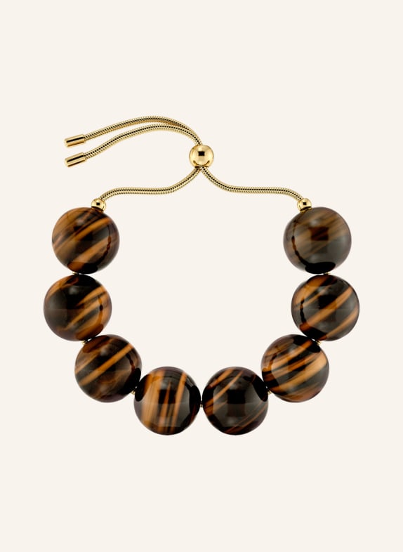 EDBLAD Náramek AURA HNĚDÁ / ZLATÁ