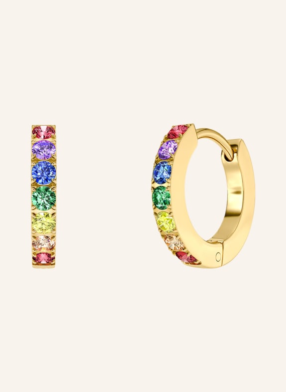 EDBLAD Kruhy RAINBOW ZLATÁ / FIALOVÁ / ZELENÁ