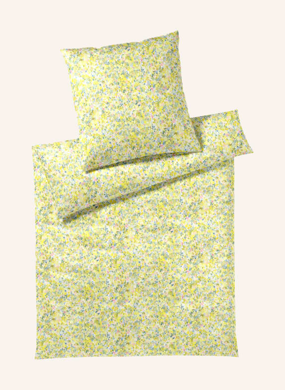 elegante Linge de lit MIMOSA JAUNE CLAIR / ROSE / BLEU CLAIR
