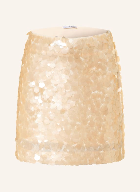 MRS & HUGS Jupe à paillettes BEIGE