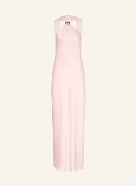 MRS & HUGS saténové šaty SVĚTLE RŮŽOVÁ