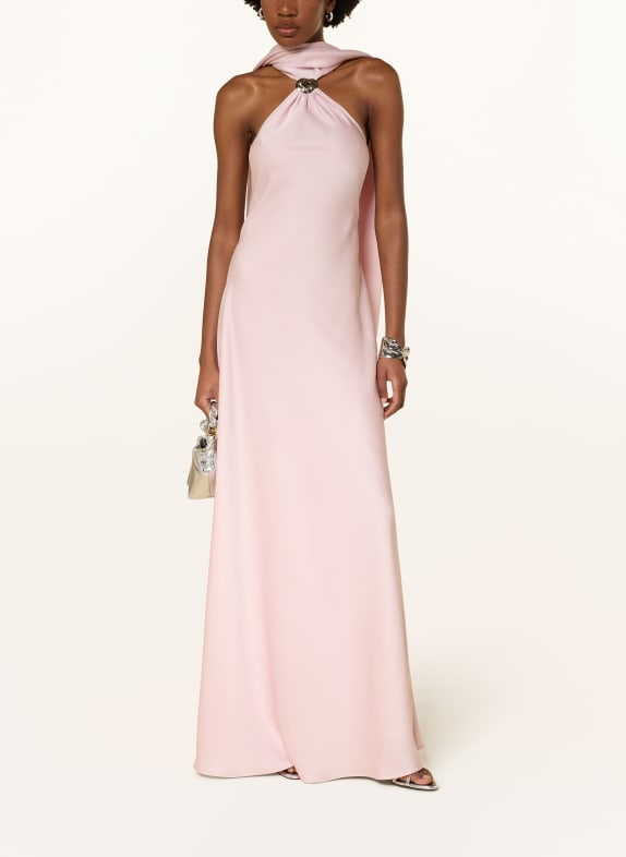 MRS & HUGS Satinkleid HELLROSA